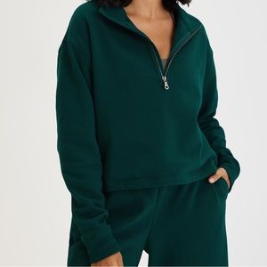 Girlfriend Collective 50/50 Half-Zip Sweatshirt